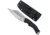 Takumitak Alert Fixed Blade Knife, 5in, D2, Clip Point, G10 Handle, Silver, TKF210SL