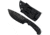 Takumitak Companion Fixed Blade Knife, 4in, D2, Drop Point, G10 Handle, Black Stonewash, TKF212SW
