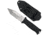 Takumitak Fulcrum Fixed Blade Knife, 4.5in, D2, Tanto, G10 Handle, Silver, TKF201SL