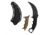 Takumitak Midnight Fixed Blade Knife, 4.75 in Blade , 3cr13, Black, TKF307