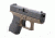 Talon Grips Fits Glock 42, Black, Rubber 108R