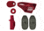TANDEMKROSS Race Gun Kit, Browning Buck Mark, Red, TK12N0254RED1