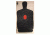 Target Barn B-2724 Police Silhouette Targets With Red Centers On 24 Inch Wide Paper 100 Per Pack
