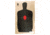 Target Barn B-34 Police Silhouette With Red Center Paper Targets 25 Yard 100 Per Pack