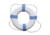 Taylor Made Decorative Ring Buoy - 24" - White/Blue - Not USCG Approved 65020