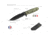 TB Outdoor Survival Fixed Blade Knife, 9.75in Overall, 4.5in Black PVD Partially Serrated MOX Steel Blade, Green Sculpted G10 Handle, Kydex Sheath, 11060008