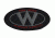 Team Wendy 'W'' Logo Patch 2in x 3in, Black, C390-BK-2