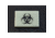 TEC Accessories BEACON Patch, 3in X 2in X 0.19in, Proprietary Embrite Compound Construction, Hook And Loop Backing, Biohazard Artwork, Glows Aqua In The Dark, EMP-002-A