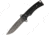 Tekut Tactical Fixed Blade Stonewash Fixed Blade Knife, 4.5in, Standard Edge, Drop Point, Black Stonewash, Black, G10 Handle TKHK2608
