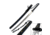 Ten Ryu Fixed Blade, 39in, 1045 Carbon Steel Blade, Black Wood Overlay Handle TR-034L
