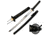 Ten Ryu Fixed Blade, 40.5in, Carbon Steel Blade, Black Cord Wrapped With Real Ray Skin Handle TR-002