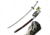 Ten Ryu Fixed Blade, 40in, Carbon Steel Blade, White Cotton Wrapped Handle TR-014MR