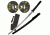 Ten Ryu Fixed Blade, 41in, Carbon Steel Blade, Authentic Ray Skin Wrapped Handle MA-001B