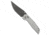Tenable Knives Tenable Deadite Crossbar Lock Knife Silver Aluminum 3.5" Gray TiCN, Silver, 14C28N, adult, BHQ-236318