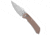 Tenable Knives Tenable Fenrir Crossbar Lock Knife Brown Micarta 3.4" Stonewash, Brown, Nitro-V, adult, BHQ-221170