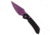 Tenable Knives Tenable Fenrir Top Liner Lock Knife Black G-10 3.4" Purple B1034H19, Black, Nitro-V, adult, BHQ-236302