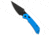 Tenable Knives Tenable Fenrir Top Liner Lock Knife Dark Blue Aluminum 3.4" Black SW, Blue, Nitro-V, adult, BHQ-233328