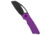 Tenable Knives Tenable Goblin L Liner Lock Knife Purple Anodized Aluminum 3.1" Black SW, Purple, 14C28N, adult, BHQ-233330