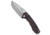 Tenable Knives Bombur Folding Knife, 3.53in, D2, Drop Point Blade, G-10, Black/Red Handle, Black/Red/Gray, 8.38 inch, BHQ-206557
