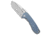 Tenable Knives Bombur Folding Knife, 3.53in, D2, Drop Point Blade, Micarta, Blue Handle, Blue/Gray, 8.38 inch, BHQ-217062