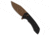 Tenable Knives Tenable Knives Entity Button Lock Knife Black Checkered Al 3.5" Rose Gold, Black, 14C28N, adult, BHQ-226749