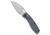 Tenable Knives Tenable Knives Heron Crossbar Lock Knife Gray G-10 3.1" Stonewash, Gray, Nitro-V, adult, BHQ-226760