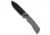 Tenable Knives Kryo Folding Knife, 3.58in, Sandvik 14C28N, Drop Point Blade, Micarta, Black Handle, Black/Black Gray, 8.08 inch, BHQ-209615