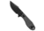 Tenable Knives Tenable Knives Tiny Dancer Fixed Blade Knife Black Micarta 3.17" Black SW, Black, D2, adult, BHQ-219749