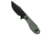 Tenable Knives Tenable Knives Tiny Dancer Fixed Blade Knife Green Micarta 3.17" Black SW, Green, D2, adult, BHQ-219751
