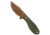 Tenable Knives Tenable Knives Tiny Dancer Fixed Blade Knife Olive Green G-10 3.17" Rose Gold, Green, D2, adult, BHQ-230033