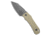 Tenable Knives Tenable Loki Fixed Blade Knife Light Sand G-10 2.87" Gray TiCn, Tan, D2, adult, BHQ-230036