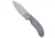 Tenable Knives Nesstreet Folding Knife, 3.58in, Sandvik 14C28N, Sheepsfoot Blade, Micarta, Blue Handle, Blue/Gray, 8.05 inch, BHQ-200971