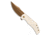 Tenable Knives Tenable Orion Liner Lock Knife Ivory White G10 3.1" Rose Gold Milled, White, Nitro-V, adult, BHQ-234348