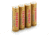 Tenergy 14500 3.7V 800mAh 2.96Wh Li-Ion Rechargeable Battery,Gold,Pack of 4 w/PCB, 30021