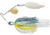 Terminator Super Stainless Spinnerbait, Gold Colorado Blade/Nickel Willow Blade, Hot Shad, 3/8oz, S38CW91GN