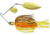 Terminator Super Stainless Spinnerbait, Gold Colorado/Willow Blade, Hot Shad, 3/8oz, S38CW93GG