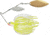 Terminator Super Stainless Spinnerbait, Gold/Nickel Willow Blade, Chartreuse White Shad, 1/2oz, S12WW02NG