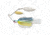 Terminator Super Stainless Spinnerbait, Gold/Nickel Willow Blade, Hot Shad, 3/8oz, S38WW91GN