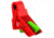 The Gun Company Gen 1-5 TWP Trigger, Red Shoe/Monster Green Safety, Red/Monster Green, TGC-TWP-TRG-RED-MGRN