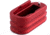 The Gun Company Magazine Extension, Glock 43 +2, Red, TGC-GLK-ME2-RED-2RD