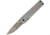 The James Brand The Chapter Framelock Damascus Folding Knife,2.75in,D2 Tool Steel,Standard Edge,Gray,Titanium Handle TJBP1301