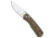 The James Brand The James Brand The Carter Ambi-Slider Knife OD Green Micarta 2.8" Satin, OD Green, VG10, adult, BHQ-100457