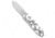 The James Brand The James Brand The Elko Slip Joint Keychain Knife Artic Tortoise 1.6" Satin, White/Gray, Sandvik 12C27, adult, BHQ-190030
