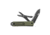The James Brand The James Brand The Ellis Lockback Knife &amp; Tool w/Scissors OD Green 2.75" Blk, Black/OD Green, Sandvik 12C27, adult, BHQ-141603