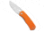 The James Brand The James Brand The Folsom Liner Lock Knife Orange G-10 2.75" Satin, Orange, VG10, adult, BHQ-176277