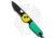The James Brand The Redstone Slide Lock Folding Knife, 2.43in, Sandvik 12C27, Drop Point Blade, Polymer, Blue/Yellow Handle, Blue/Yellow/Black, 6.13 inch, BHQ-195188