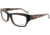 Thierry Mugler Single Vision Prescription Eyeglasses 30042 Brown-Cognac Tile Frame, Women, 51-17-135 30042-C6RX