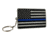 Thin Blue Line American Flag Keychains, PVC-TBL-KEY