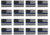 Thin Blue Line American Flag Sticker, 1 X 1.5 Inches, Pack Of 50, Thin Blue Line - TBL-S-AMERICAN-175