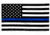 Thin Blue Line American Flag With Grommets, Thin Blue Line - BLUE-AMERICAN-3X5